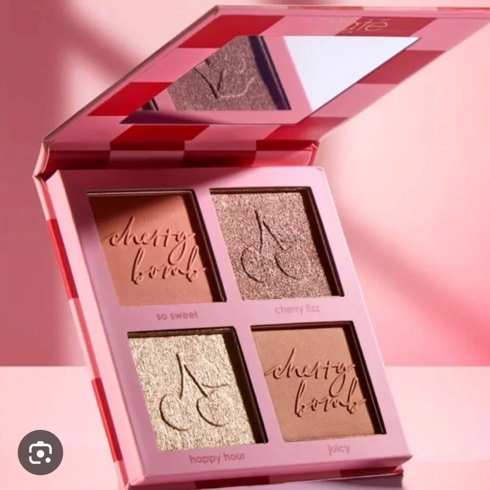 Cherry Bomb Makeup Palette - Pink and Gold